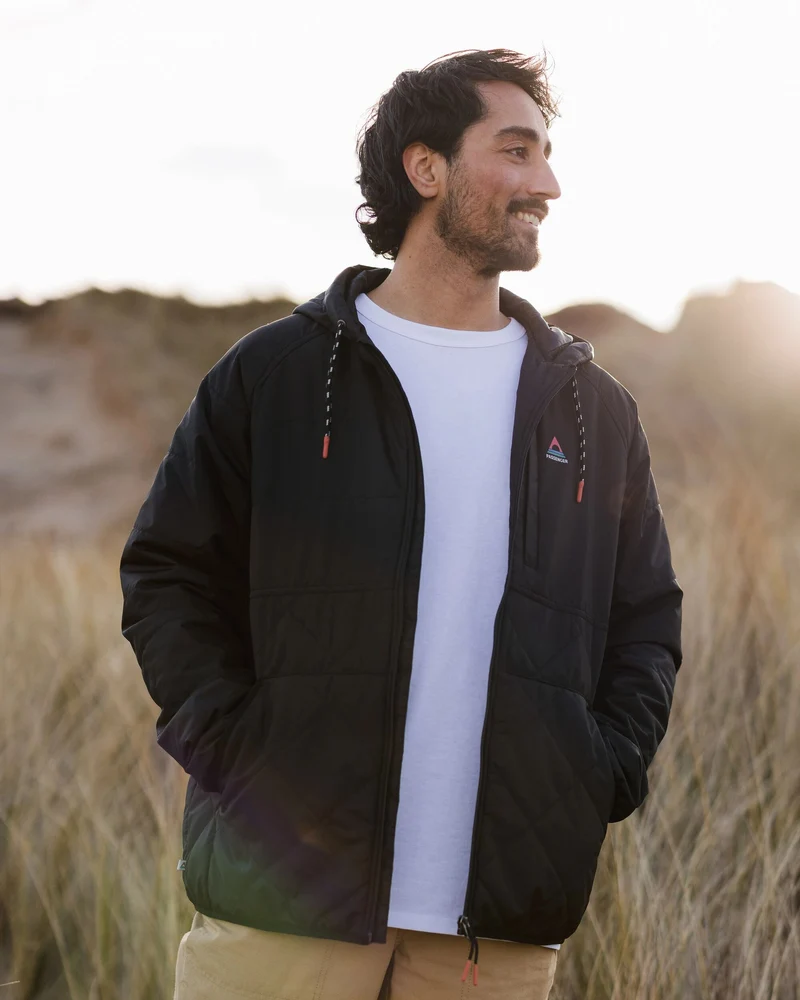 Dylan Insulated Full-Zip-Jacke - Schwarz