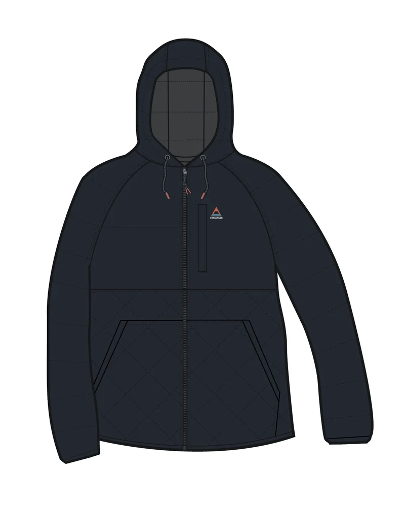 Dylan Insulated Full-Zip-Jacke - Schwarz