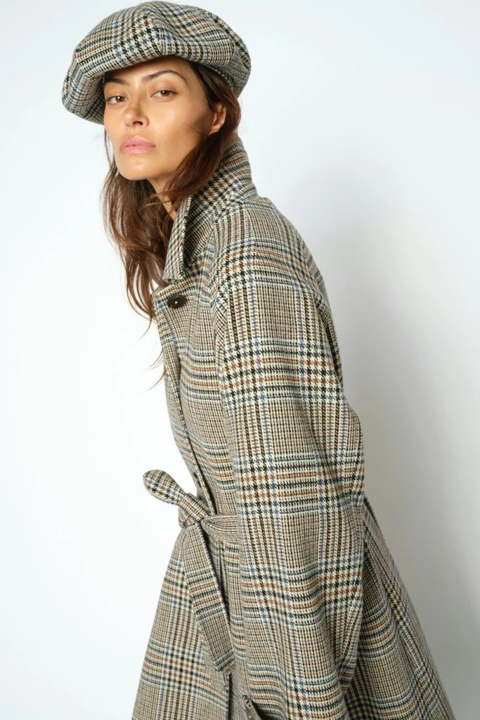 Nylah Check Hat | Oxford Tan | Hat fra Mos Mosh