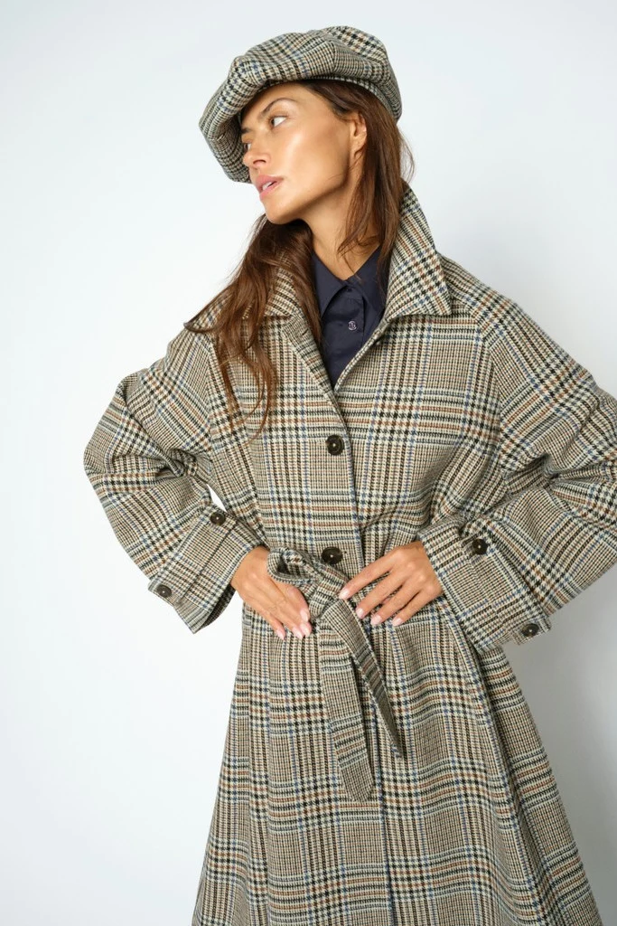 Nylah Check Hat | Oxford Tan | Hat fra Mos Mosh