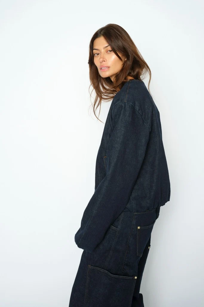 Val Diani Jacket | Dark Blue | Jakke fra Mos Mosh