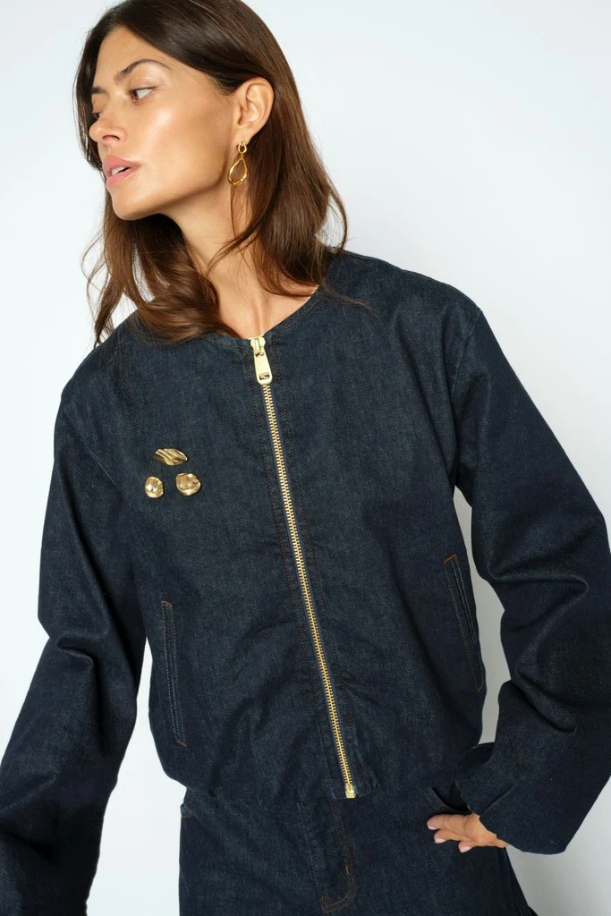 Val Diani Jacket | Dark Blue | Jakke fra Mos Mosh