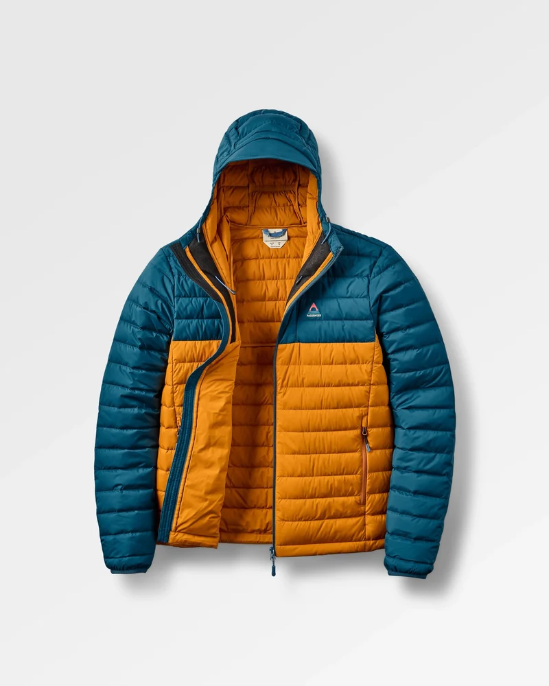 Ashland Daunenjacke - Retro Orange/Tidal Blue