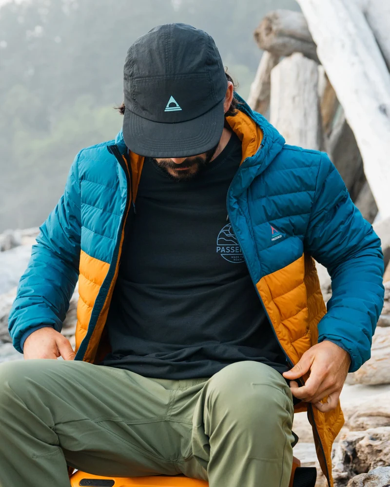 Ashland Daunenjacke - Retro Orange/Tidal Blue