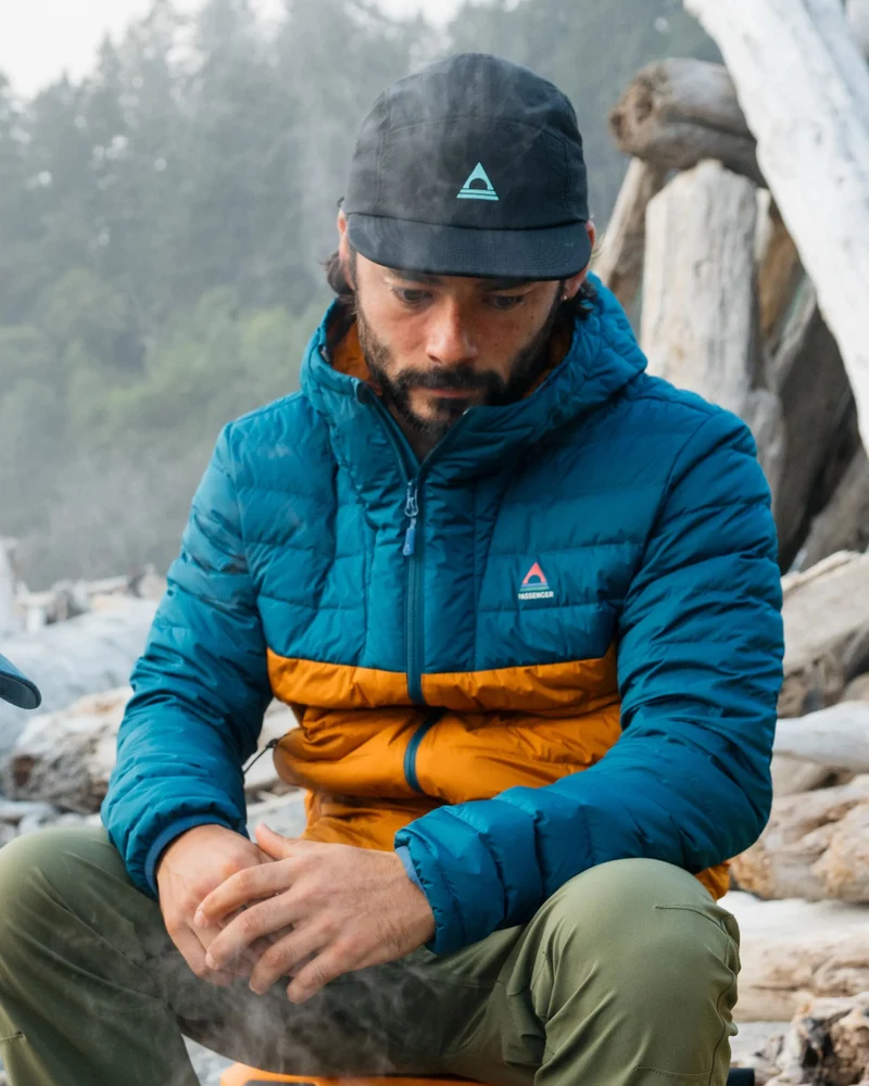 Ashland Daunenjacke - Retro Orange/Tidal Blue