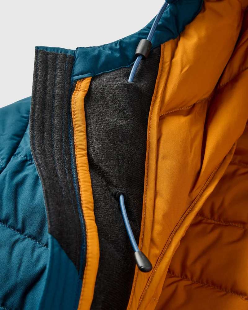 Ashland Daunenjacke - Retro Orange/Tidal Blue