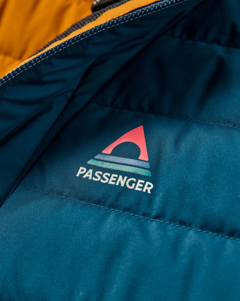 Ashland Daunenjacke - Retro Orange/Tidal Blue