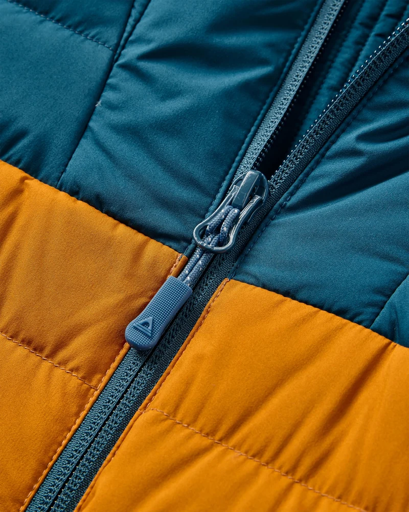 Ashland Daunenjacke - Retro Orange/Tidal Blue