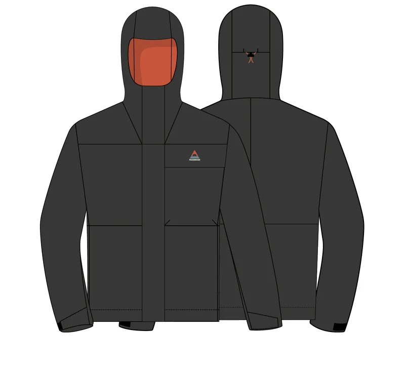 Overland Wasserdichte Jacke - Schwarz