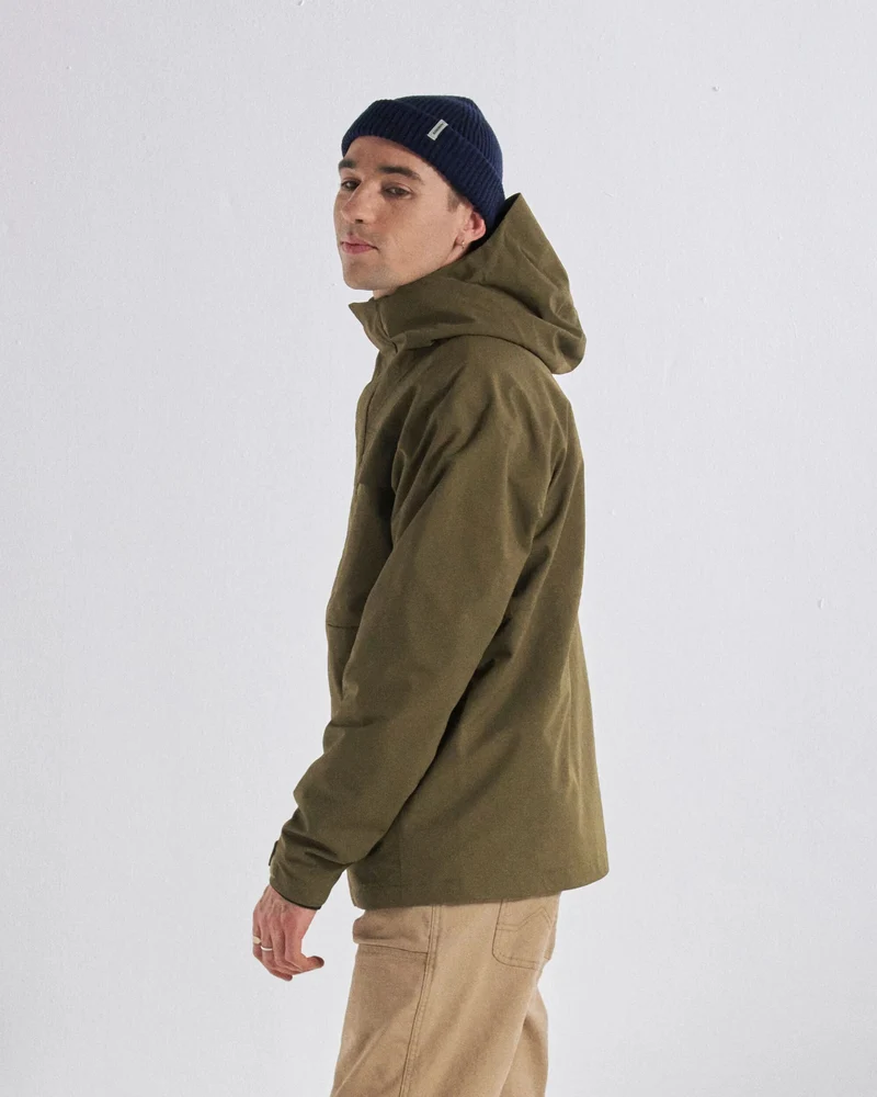 Overland Wasserdichte Jacke - Dunkeloliv
