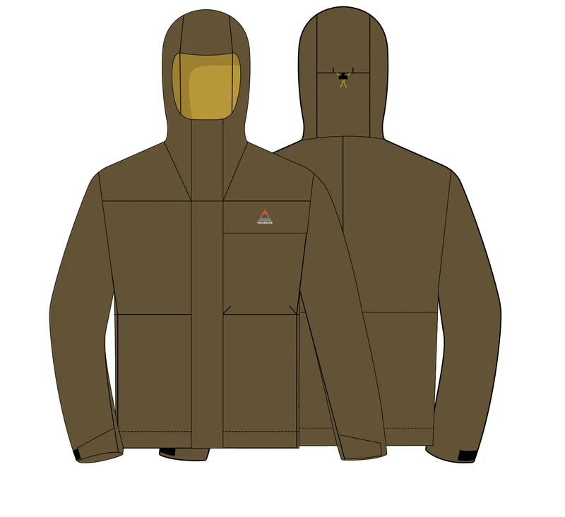 Overland Wasserdichte Jacke - Dunkeloliv