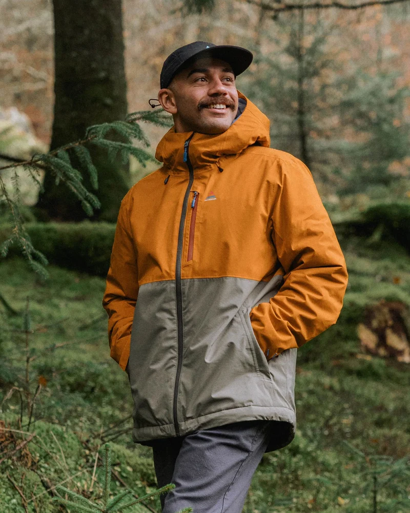 Eclipse Isolierte Wasserdichte Jacke - Retro Orange/Dusty Olive