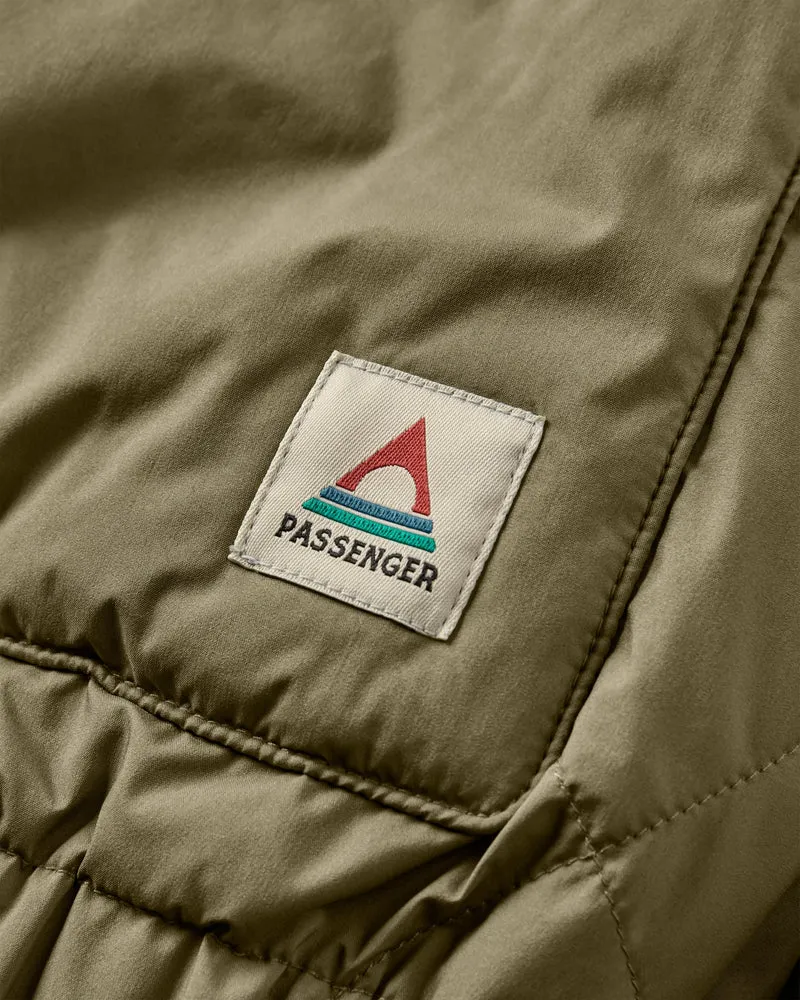 Lucia Sherpa-gefütterter Bomber-Jacket – Staubiges Olive