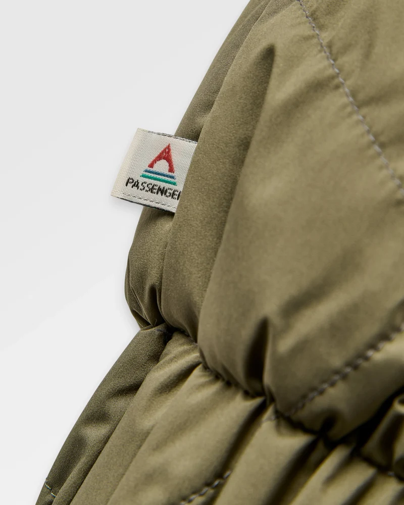 Lucia Sherpa-gefütterter Bomber-Jacket – Staubiges Olive