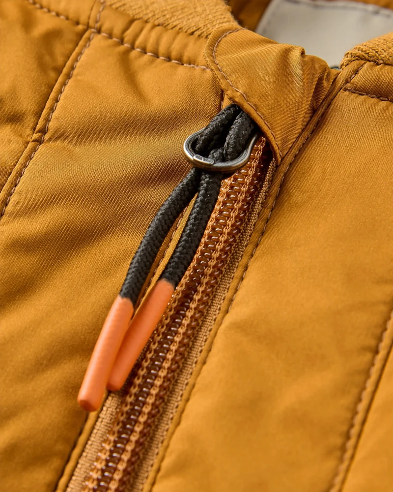 Lucia Sherpa gefütterte Bomberjacke - Goldbraun