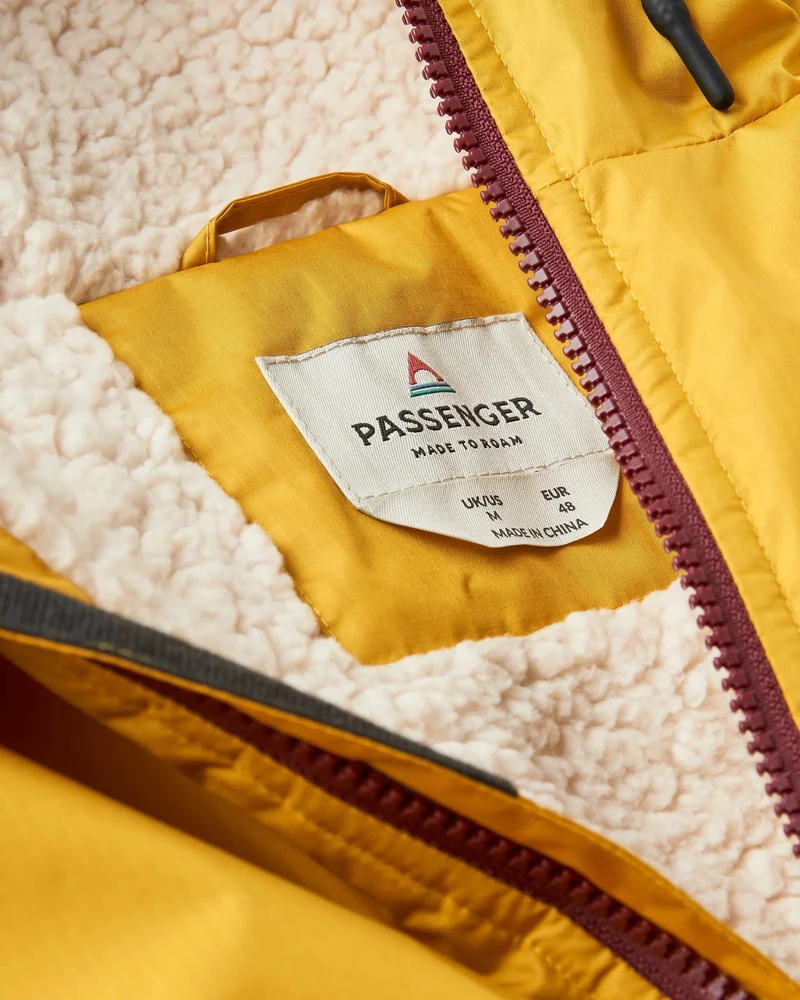 Waves Sherpa Gefütterter Surf-Poncho - Feige/Heritage Gelb