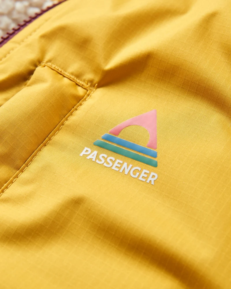 Waves Sherpa Gefütterter Surf-Poncho - Feige/Heritage Gelb