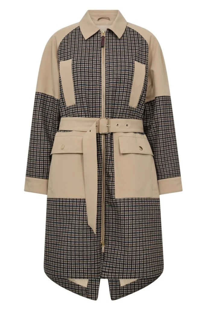 Aline Check Jacket | Doeskin | Jakke fra Mos Mosh