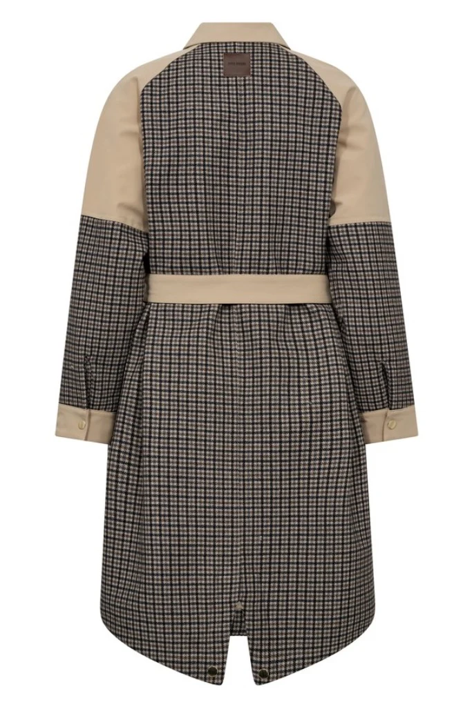 Aline Check Jacket | Doeskin | Jakke fra Mos Mosh