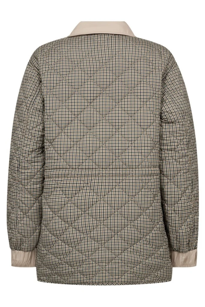 Anna Rye Check Jacket | Doeskin | Jakke fra Mos Mosh