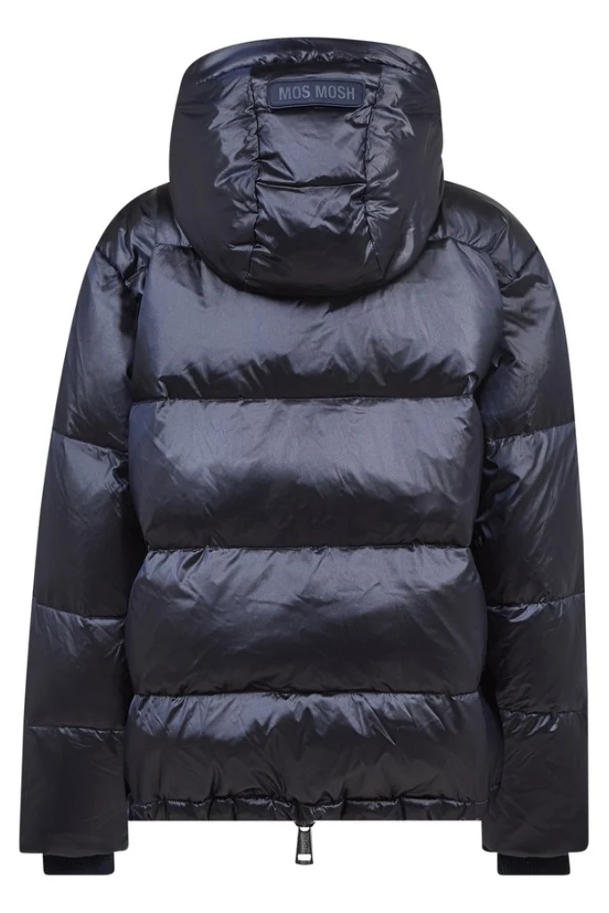 Jilly Metallic Down Jacket | Salute Navy | Jakke fra Mos Mosh