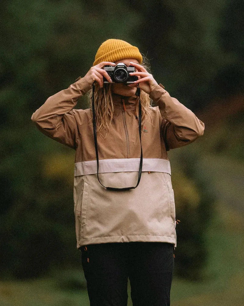 Skyline Wasserdichte Anorak - Karamell/Stein