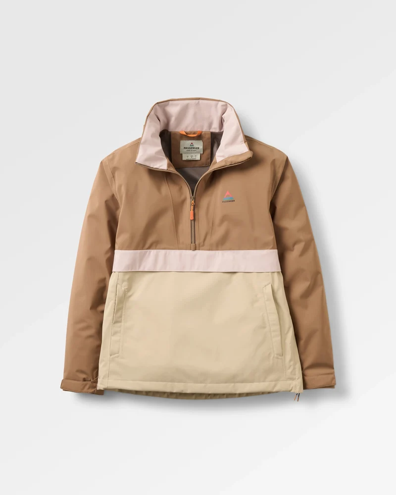 Skyline Wasserdichte Anorak - Karamell/Stein