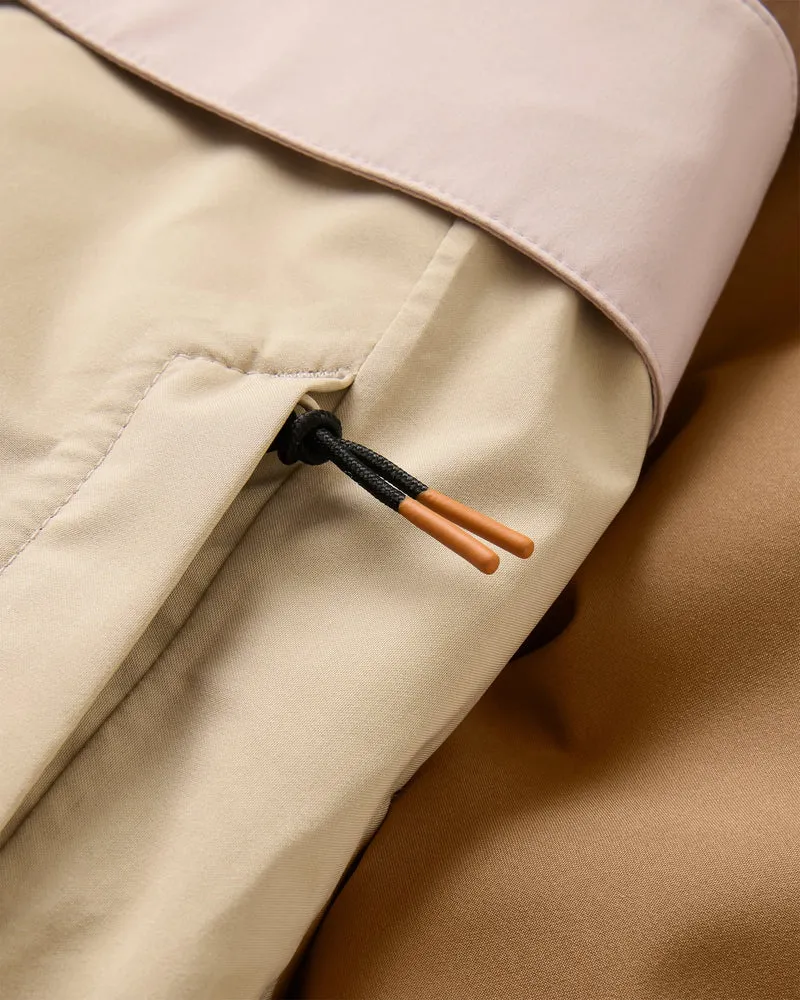 Skyline Wasserdichte Anorak - Karamell/Stein