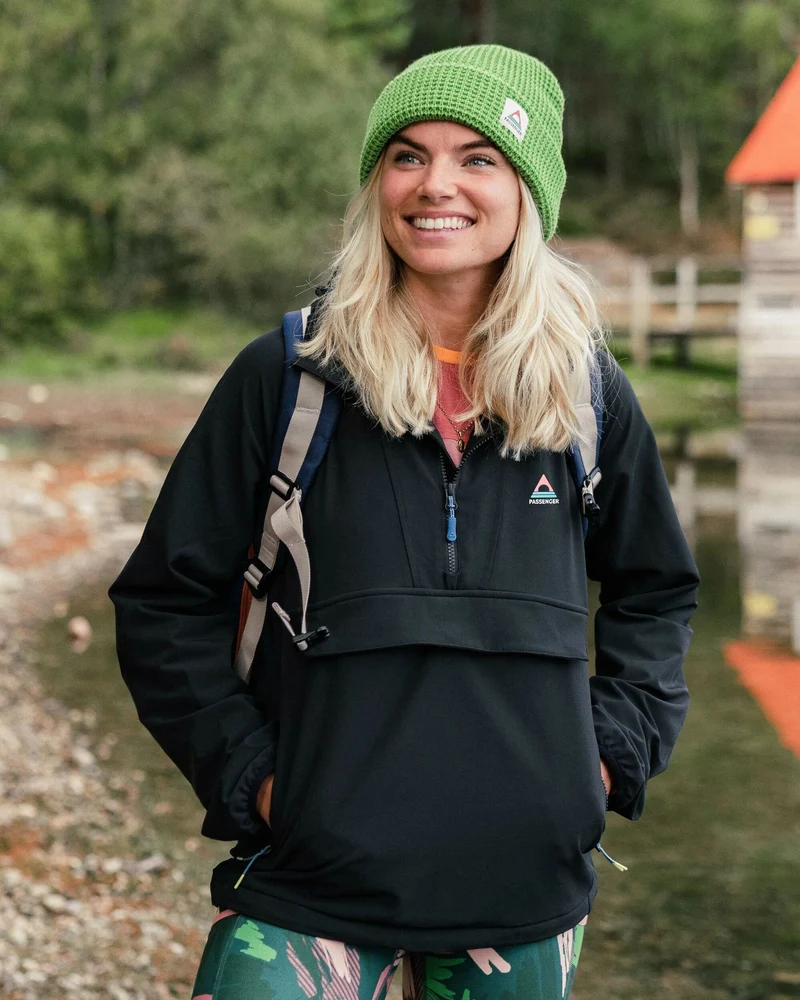 Ocean Softshell Anorak - Schwarz