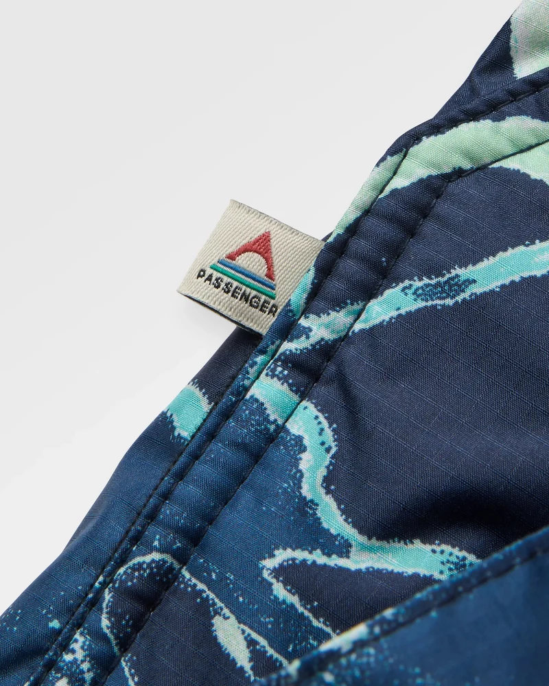 Waves Sherpa Lined Surf-Poncho - Frost Rich Navy