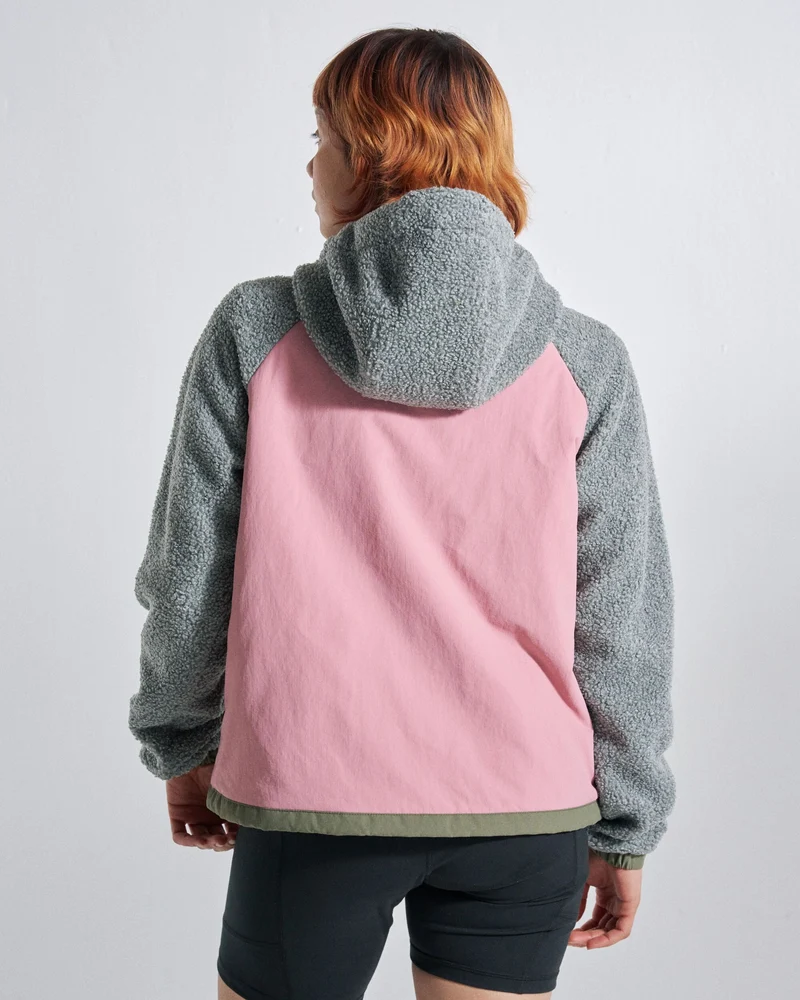 Lara Quilted Jacket - Graumeliert/Staubiges Olive