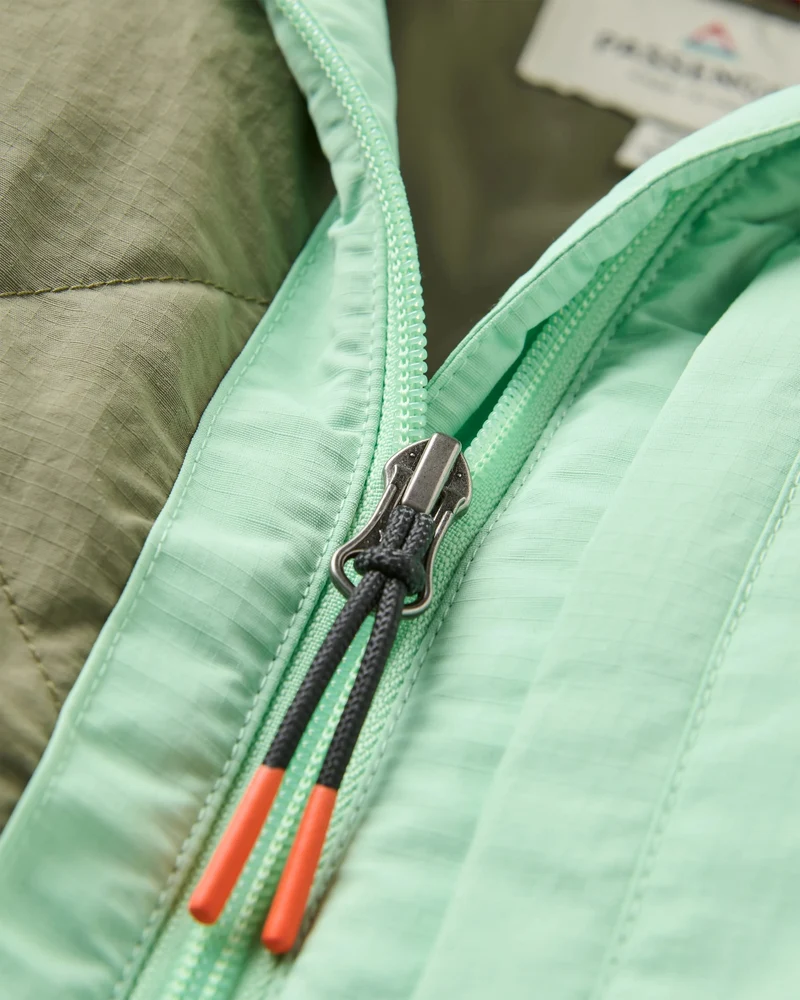 Lara Quilted Jacket - Graumeliert/Staubiges Olive