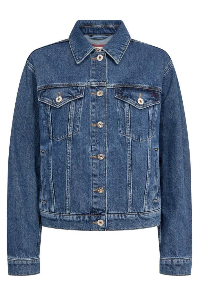 Saima Authentic Jacket | Blue | Jakke fra Mos Mosh