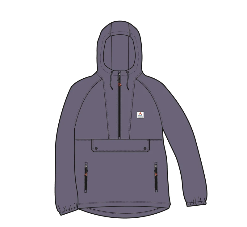 Seek Out winddichter Anorak - Heather