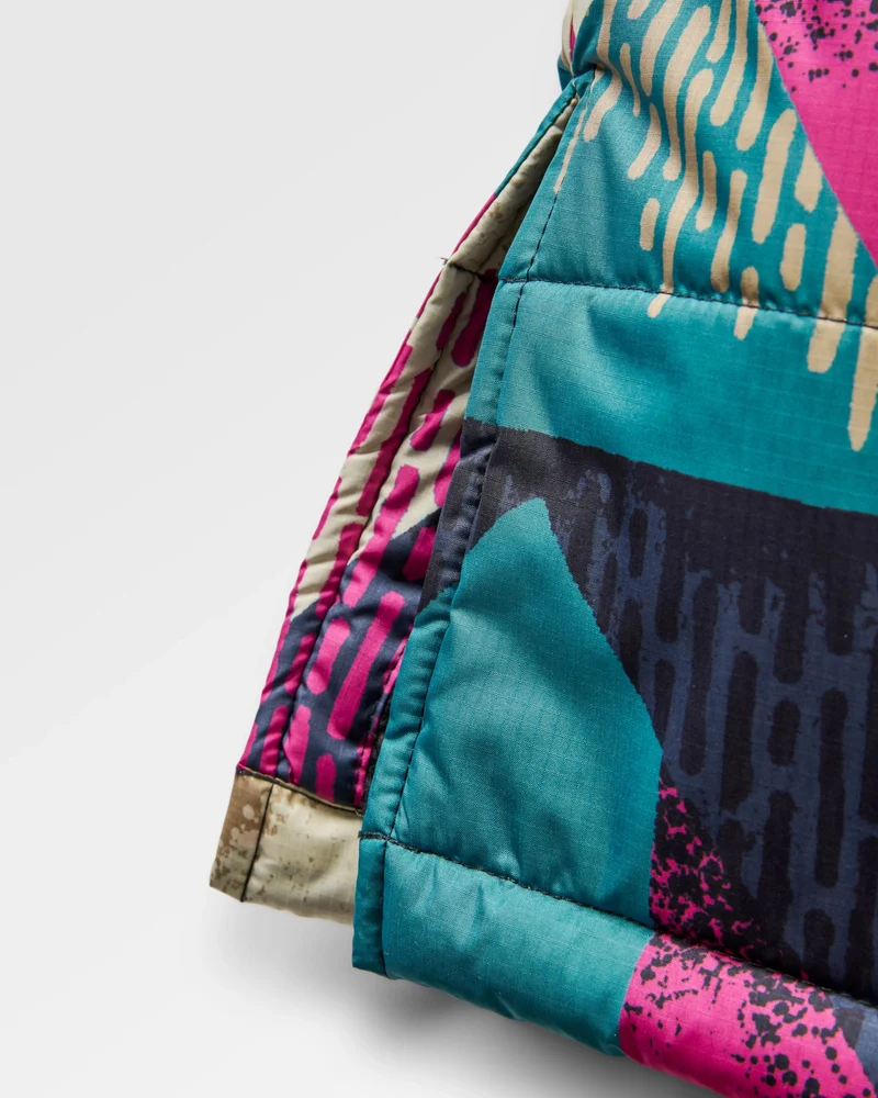 Waves Sherpa Lined Surf-Poncho - Mosaic Mountain Charcoal