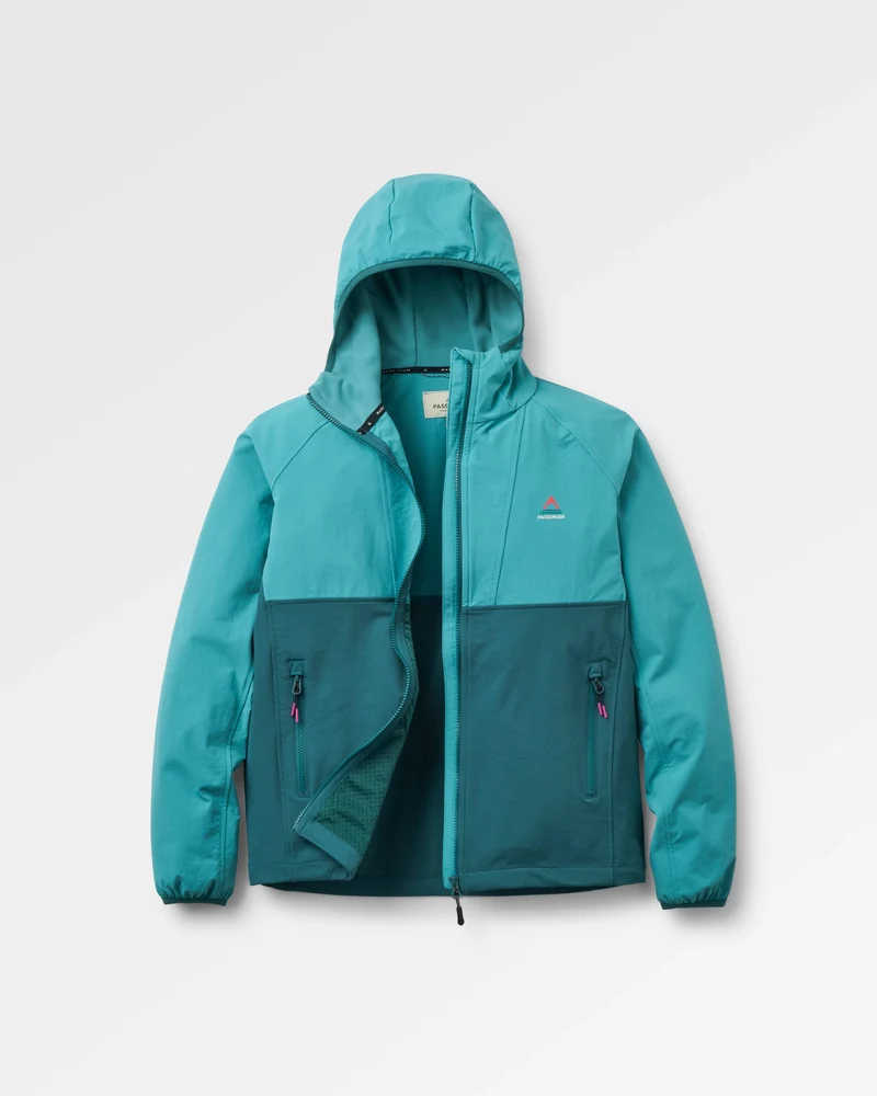 Trailscape Damen Leichte Softshell-Jacke - Mittelmeer/ Ozean Blaugrün