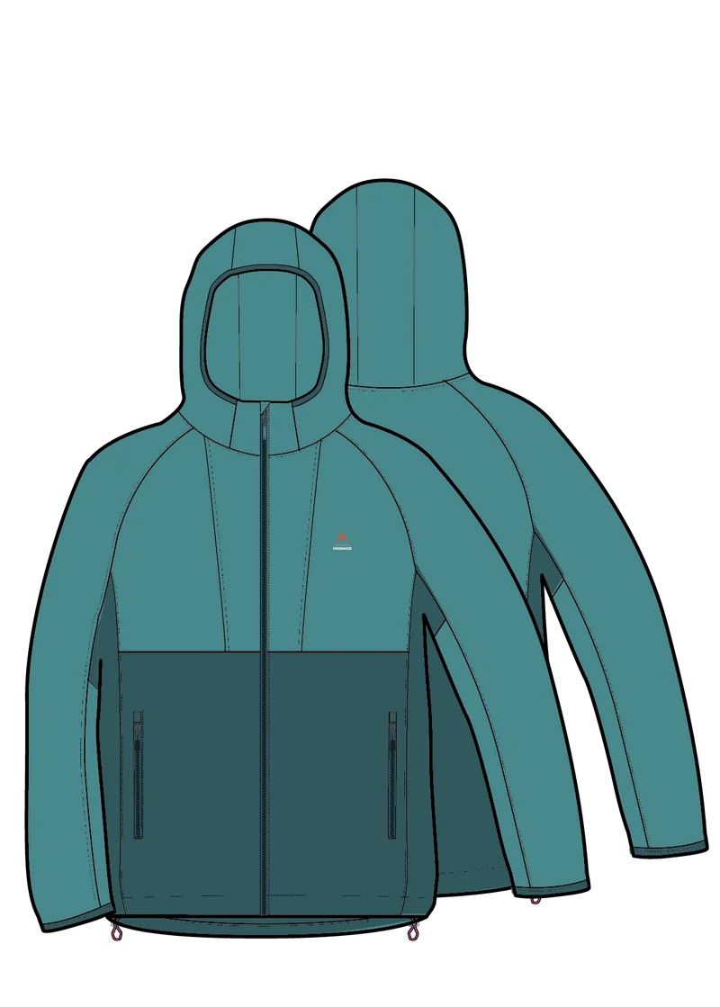 Trailscape Damen Leichte Softshell-Jacke - Mittelmeer/ Ozean Blaugrün
