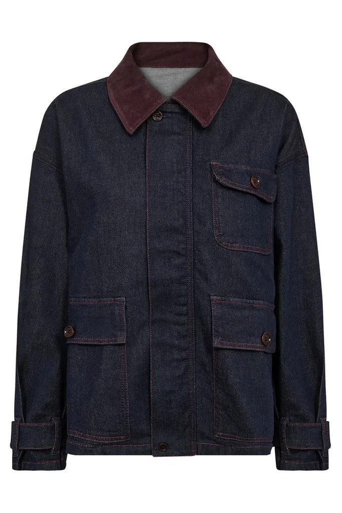 Anessa Cedros Jacket | Dark Blue | Jakke fra Mos Mosh