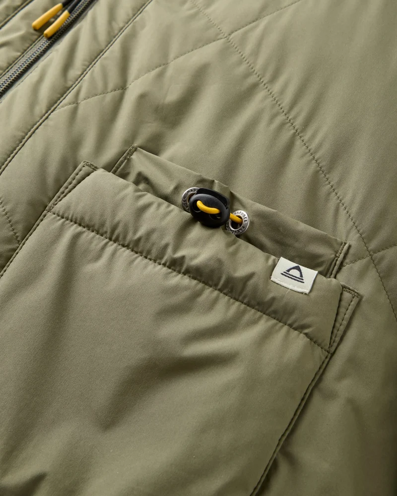 Lucia Sherpa-gefütterter Bomber-Jacket – Staubiges Olive
