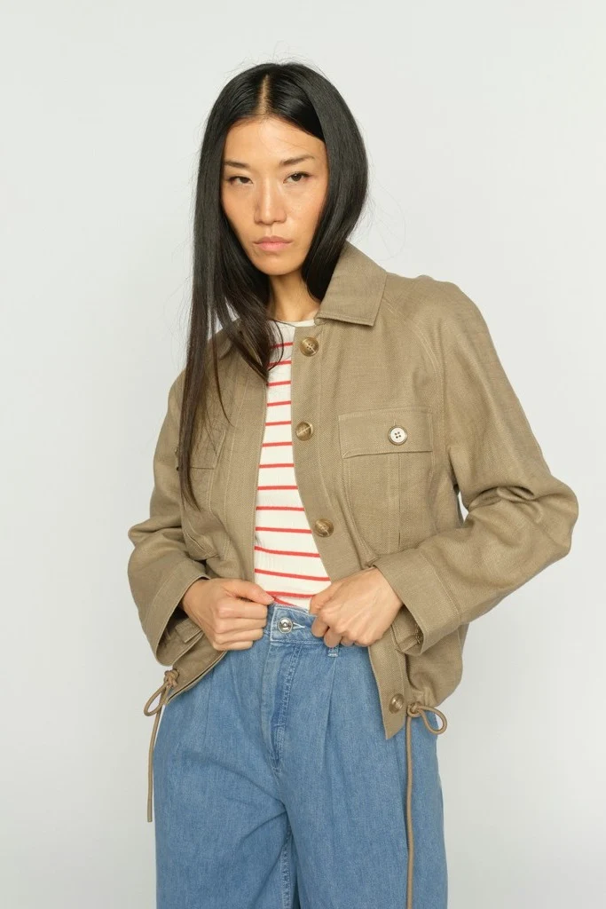Ginah Ramie Jacket | Petrified Oak | Jakke fra Mos Mosh
