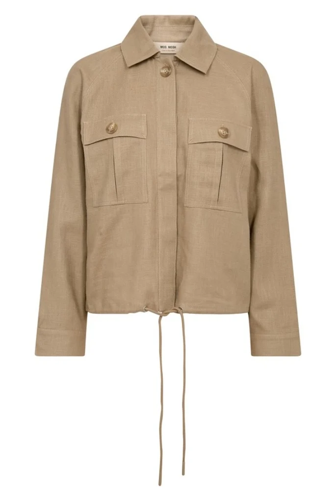 Ginah Ramie Jacket | Petrified Oak | Jakke fra Mos Mosh