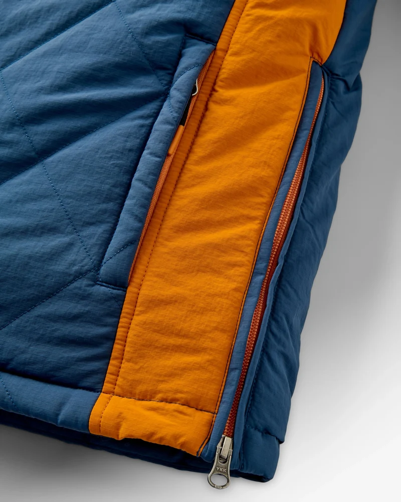Ozean Isolierter Anorak – Reiches Marineblau/Dunkles Denim