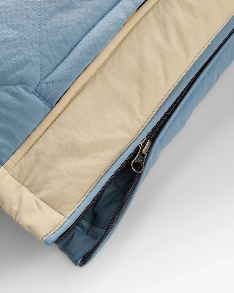 Ozean Isolierter Anorak - Stürmisches Blau/Verblasstes Denim
