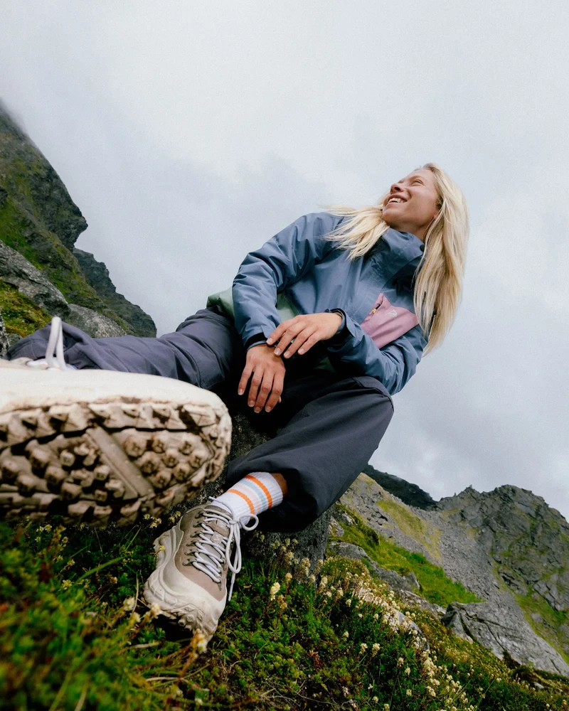 Trailscape Damen Wasserdichte Jacke - Stürmisches Blau/Pistazie