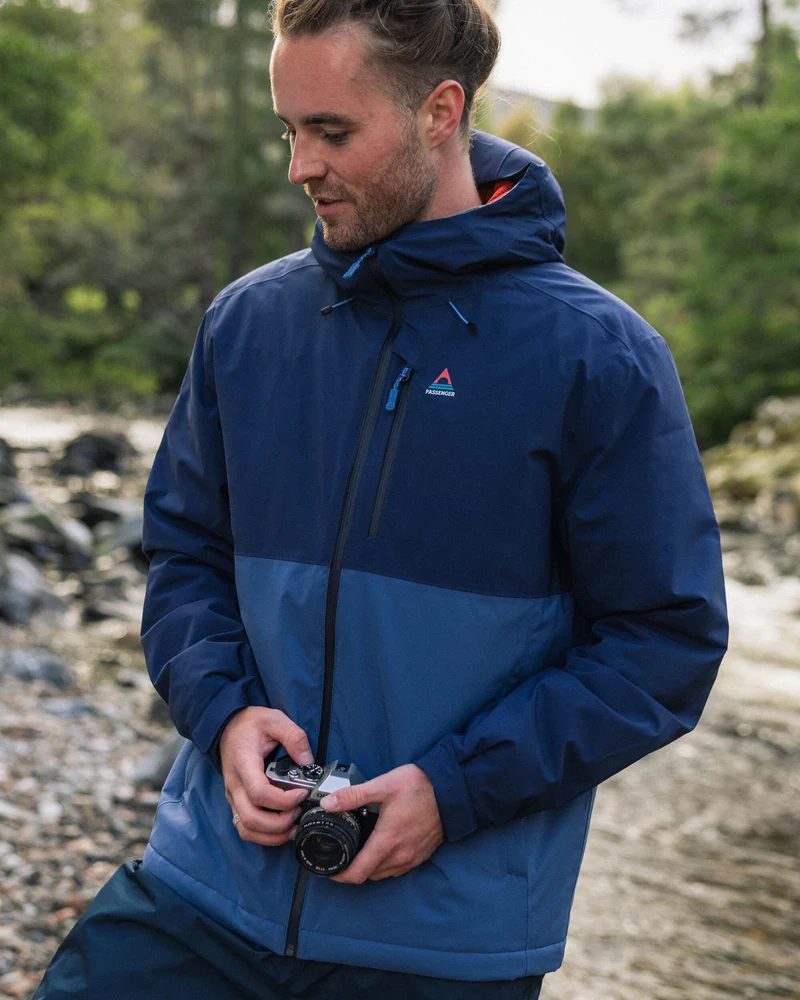 Eclipse Isolierte Wasserdichte Jacke - Marineblau
