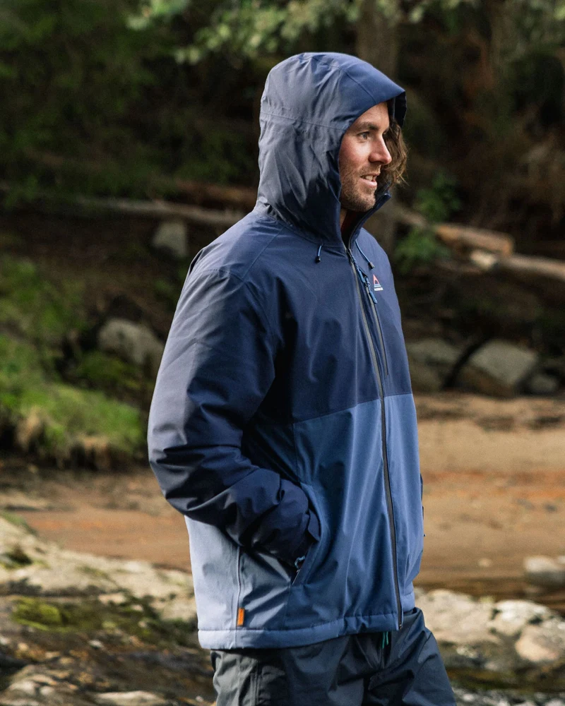 Eclipse Isolierte Wasserdichte Jacke - Marineblau
