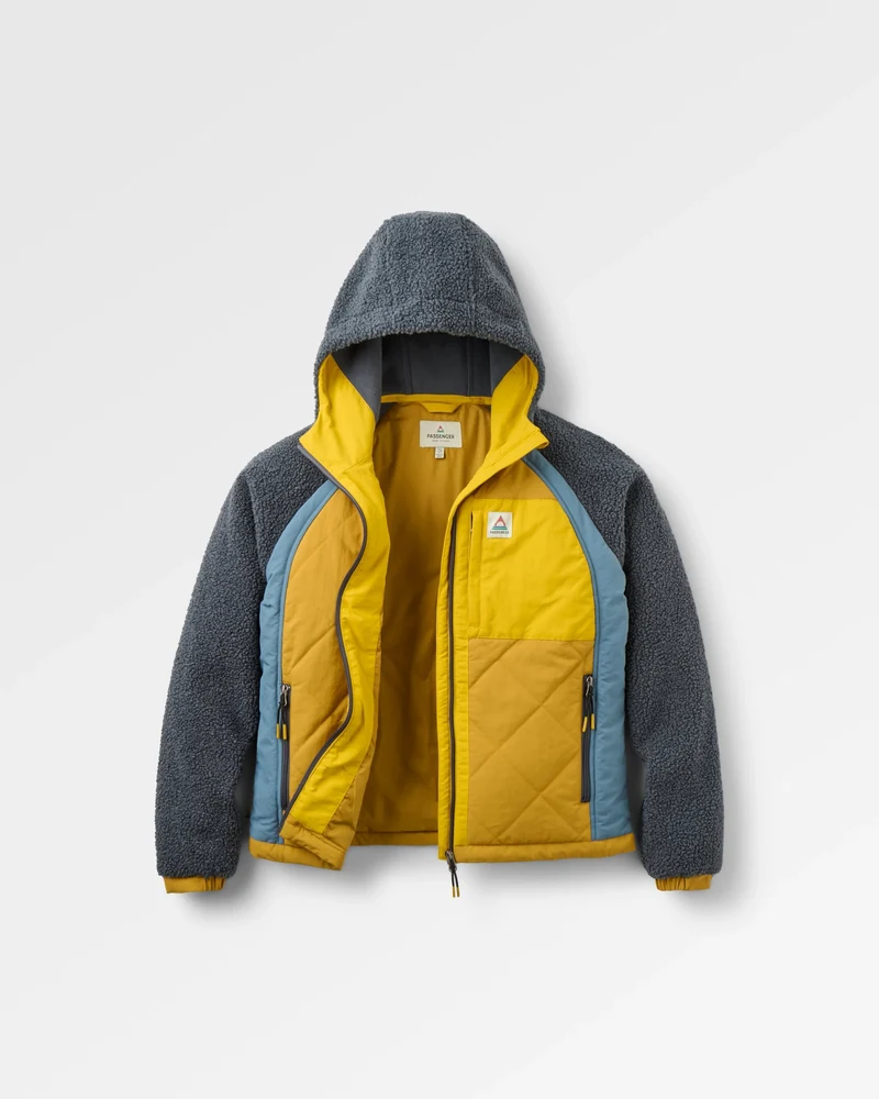 Lara Gesteppte Jacke - Anthrazit/Staubiges Ocker