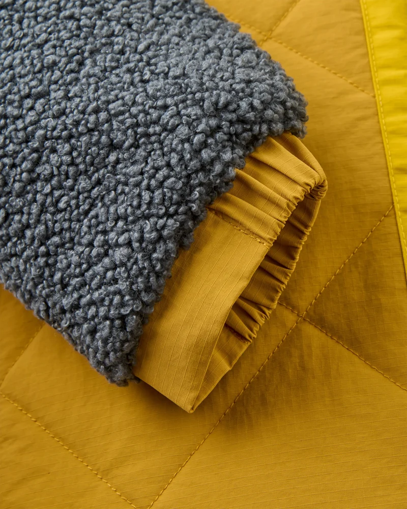 Lara Gesteppte Jacke - Anthrazit/Staubiges Ocker