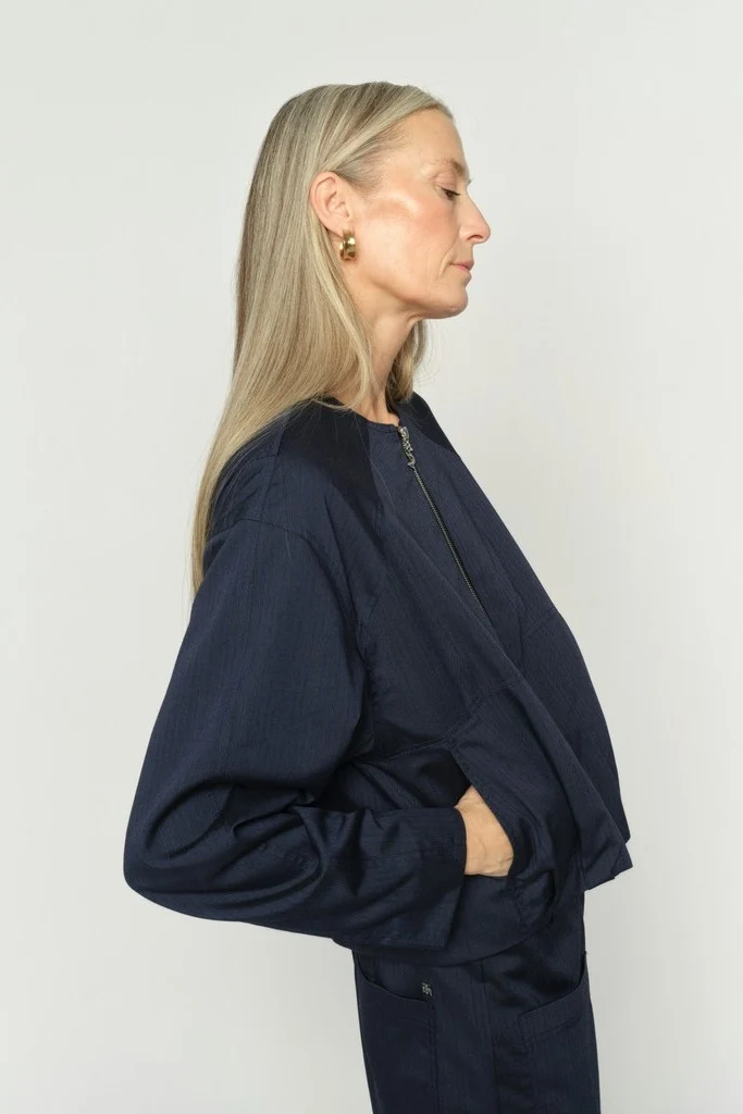 Ruth Elvia Jacket | Crown Blue | Jakke fra Mos Mosh