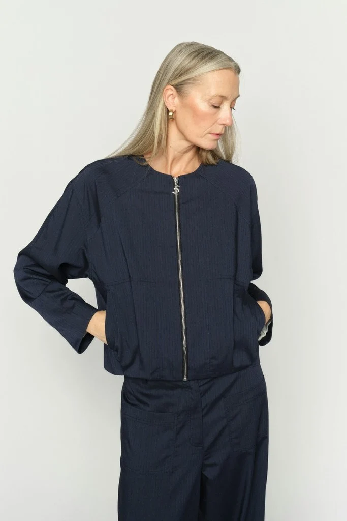 Ruth Elvia Jacket | Crown Blue | Jakke fra Mos Mosh